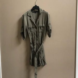 Size small military style romper in army green